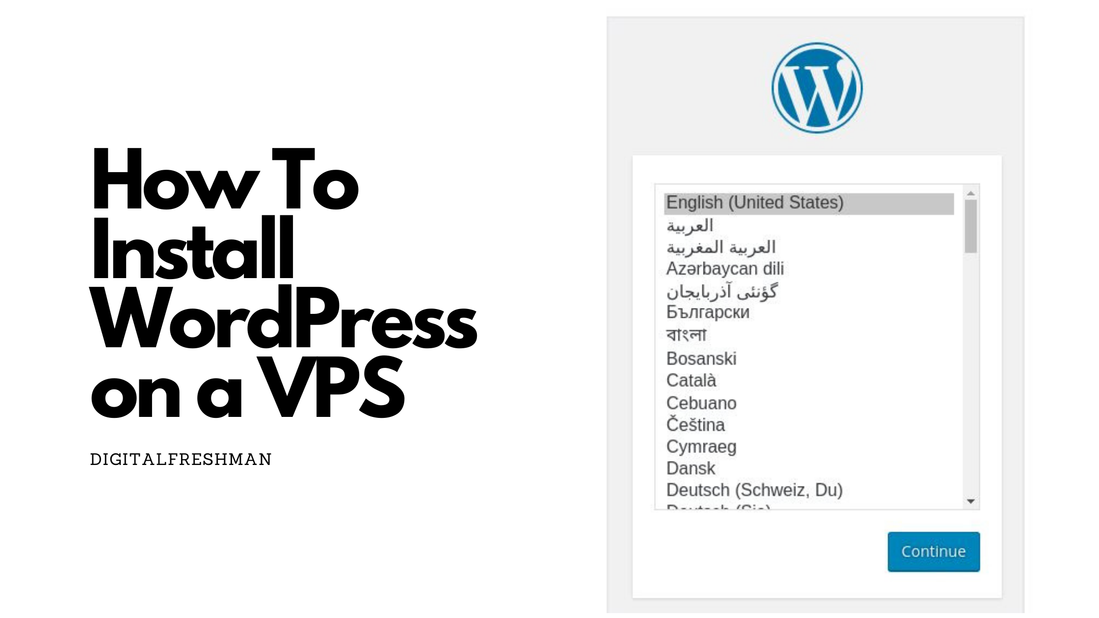 How to Install WordPress on a VPS without Cpanel